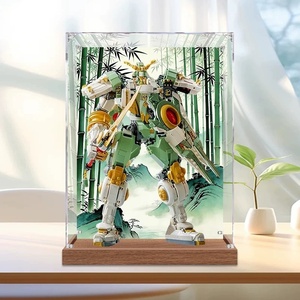 Vitrine en acrylique Lloyds Titan Mech avec panneaux de 2 mm/3 mm, style mignon de dessin animé, compatible avec les figurines 71860, transparente et anti-poussière - Product Image 1