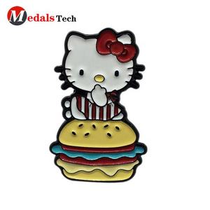 Pin de alas de <span class=keywords><strong>piloto</strong></span> de metal chapado en plata antiguo, insignia de pin, películas de juego, precio de fábrica - Product Image 2