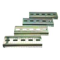 Riel de guía C45, disyuntor DZ47 de 35mm, Riel de tarjeta eléctrica, longitud de riel de abrazadera de hierro, 10cm