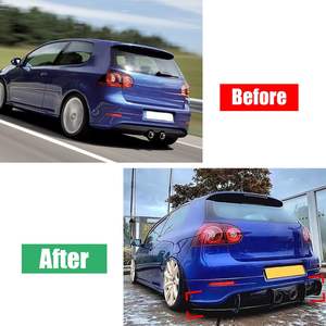 Parachoques automotrices de coche, fábrica de difusor de parachoques trasero de fibra de carbono de plástico para VW <span class=keywords><strong>Golf</strong></span> 5 <span class=keywords><strong>MK5</strong></span> R32 2005 2006 2007 <span class=keywords><strong>2008</strong></span> - Product Image 5