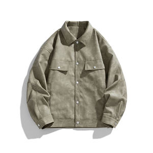 Chaqueta de cuero con logotipo personalizado, chaqueta de cuero para hombre, uniforme de béisbol americano para motocicleta, nueva colección de primavera y otoño. - Product Image 1