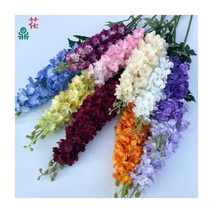 High Quality Wholesale Larkspur Home Decoration Pieces Silk Flowers Photography Landscape Layout Artificial Flowers