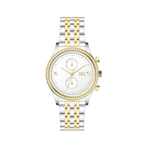 นาฬิกาควอทซ์สายโลหะสำหรับผู้หญิง ขอบหน้าปัดตกแต่ง ใช้งานได้หลากหลายทั้งในชีวิตประจำวันและงานปาร์ตี้ - Product Image 4