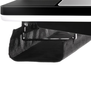 Premium Black <b>Under</b> <b>Desk</b> <b>Cable</b> <b>Management</b> System Fabric Mesh Rack Cord Organizer For Home Office Setup - Product Image 2