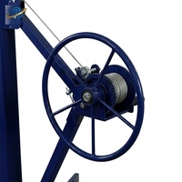 Lève-panneaux pliable robuste en acier au carbone de 11 et 16 pieds avec roulettes pour plaques de plâtre