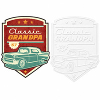 Plaque Métallique Vintage Classique « Grand-père 1957 » – Décoration Murale Rétro pour Garage, Cave à Outils, Atelier Automobile