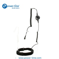 Microphone à conduction osseuse de gorge avancé et casque de haut-parleur antibruit