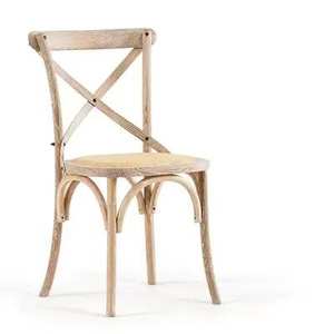 Classic Rustic Vintage Style <b>Bentwood</b> Stackable Wooden Crossback Restaurant Bistro <b>Dining</b> <b>Chair</b> - Product Image 5