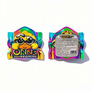 Bolsas de Mylar Ziplock holográficas a prueba de olores resistentes a los niños personalizadas, corte de tinte láser comestible para goma de mascar y gelatina - Product Image 4