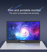 IPS LCD Monitor Stand with Dual Built-in Speakers 2160P Portable Gaming Monitor for Desktop and PC with USB