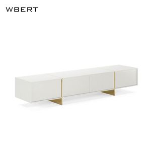 Wbert Nordic Light หรูหราสำหรับห้องนั่งเล่นไม้เนื้อแข็งขาตั้งทีวีแบบเรียบง่ายพร้อมลิ้นชัก - Product Image 2