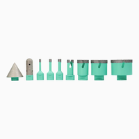 Kit de forets diamantés brasés sous vide avec filetage M14, pour perçage à sec et humide, pour carrelage, porcelaine, pierre, marbre, avec boîte en aluminium