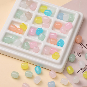 Colorful Glass Imitation Jade Rectangle <b>Beads</b> For Bracelet Making DIY Jewelry Accessories AC4613 - Product Image 1