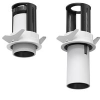 Éclairage commercial 14W 24W 40W Spot LED encastré carré sans cadre étiré pour hôtel, magasin de vêtements, club