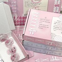 Boîte d'expédition Shaher de luxe personnalisée en carton ondulé rose et bleu en forme d'avion, motif élégant avec nœud en dentelle, cadeau style Instagram