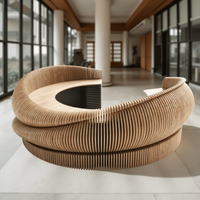 Bureau d'accueil personnalisé, mobilier moderne, table en bois massif, mobilier d'extérieur, table paramétrique, ODM OEM