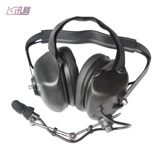FTM-162 Hotel Use Ear Noise Cancelling Ear Ground Crew Headsets Black 6 Months Warranty Clear Loud Sound Handheld Cord Length