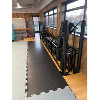 Anneau de boxe pliable 4x4m 1 minute assemblage rapide et conception portable pliable parfait pour un usage domestique en salle de sport