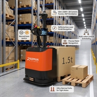 Chariot élévateur sans conducteur Reeman Ironhide 3.0, 1,5 tonne, robot de transport de palettes autonome pour la logistique d'usine intelligente