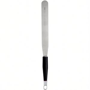 Espátula de cocina de acero inoxidable (20cm) PASTICCERIA DI PRECISIONE IGINIO MASSARI Negra y Acero 3502 - Product Image 2