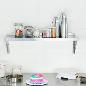 Étagère murale en acier inoxydable |   Étagère de rangement suspendue pour cuisine commerciale - Product Image 4
