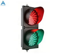 Nouveau design, feux de signalisation routière à LED rouge/verte en 2 sections, 500 mm, en matériau PC, étanches IP53, visibilité 300 m, qualité ingénieur, alimentation secteur