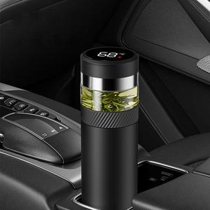 Bouteille de séparation de thé Beeman en promotion avec affichage LED de la température, tasse isotherme double paroi en acier inoxydable 350 ml pour <span class=keywords><strong>voiture</strong></span> et bureau, à boire directement - Product Image 3