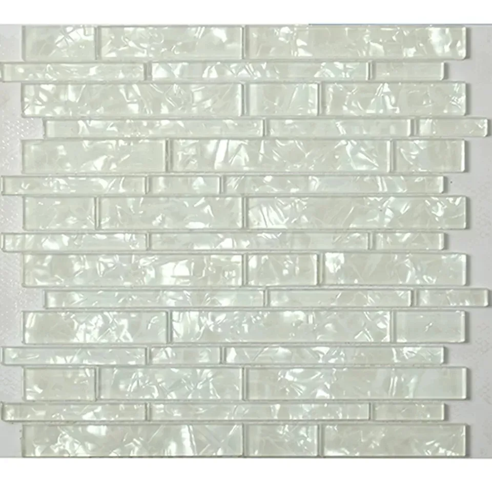Modern 4mm Square Glass Tile Mosaic Border for Bathroom Backsplash Swimming Pool Designs in Philippines for Interior Hotel Use