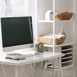 Vimini Vintage cestino di stoccaggio naturale giacinto di acqua rettangolare vassoio di servizio con manici per la casa vassoio decorativo - Product Image 4