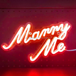All-in-one colorful gradient marry <b>me</b> LED Letreros Neon USB-powered wall decoration light APP dimmable suspended ambient light - Product Image 1