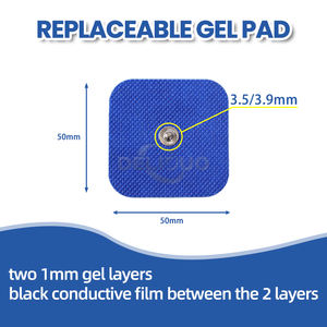 Odm/Oem Negatieve Elektrochirurgische Folie Gelpatch Met Op De Knop Aangepaste Zelfklevende Snap Vervanging Ems Apparaat Geleidende Gel Pad - Product Image 2