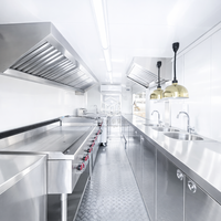 Chariot de vente ambulante le moins cher pour hot-dogs, burgers et café – Conteneur remorque pour entreprise de restauration de rue