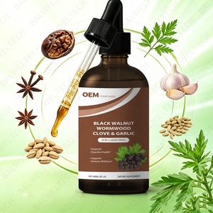 Produit phare : Teinture de Noyer Noir et Absinthe 20-en-1, Marque Privée, Nettoyant Intestinal, Gouttes Liquides de Noyer Noir, Absinthe et Clou de Girofle - Product Image 3