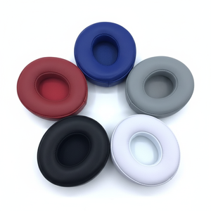 Coussinets d'oreille de remplacement en cuir d'agneau et mousse à mémoire de forme, isolation phonique, pour Beats Solo2 <span class=keywords><strong>Solo3</strong></span> - Product Image 6