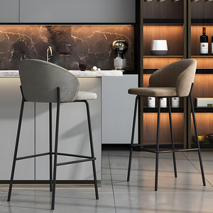 Nórdico creativo diseño moderno marco <span class=keywords><strong>de</strong></span> Metal SILLA <span class=keywords><strong>DE</strong></span> Bar <span class=keywords><strong>cocina</strong></span> comedor Hotel exterior hogar recepción Oficina uso taburete <span class=keywords><strong>de</strong></span> Bar - Product Image 4