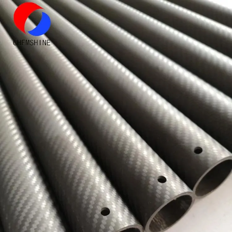 Variousのサイズ厚さ3K Carbon Fiber Cloth Woven Carbon Fiber Tube
