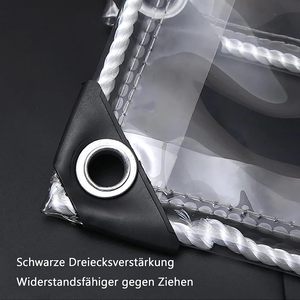 Bâche imperméable faite <span class=keywords><strong>sur</strong></span> commande de PVC blanc transparent imperméable pour le jardin de <span class=keywords><strong>terrasse</strong></span> - Product Image 4