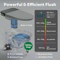 WC intelligent moderne avec bidet intégré, télécommande, à poser au sol, monobloc, pour salle de bain de luxe