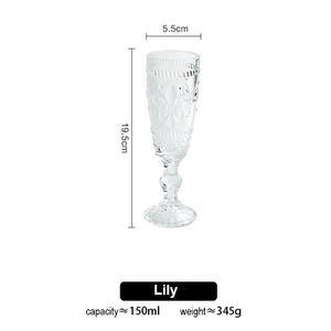 Flûte à vin rouge à l'ancienne vintage européenne Offre Spéciale pour verres à <span class=keywords><strong>champagne</strong></span> en gros gobelet à vin transparent pour bar à domicile - Product Image 6