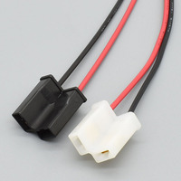 Connecteur coudé à angle droit PA66 série 6.3 blanc/noir avec bornes DJJ7021-6.3-21 pour modification de buse
