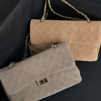 Bolso Tote de Cuero de Ante Vintage para Mujer, Marca Privada 2026, Tamaño Grande, para Negocios, Corporativo, Almacenamiento de Maquillaje