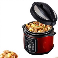 Cuisinière électrique à pression intelligente de grande capacité 5L, pour usage domestique, avec minuterie, fonction de maintien au chaud, intérieur antiadhésif, multifonctionnelle