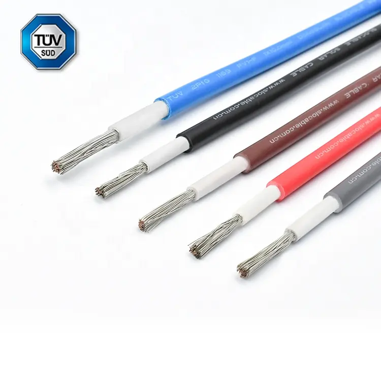 Pv Cable Company Slocable Double XLPE XLPO Insulated Copper Wire PV Solar Cable Single Core