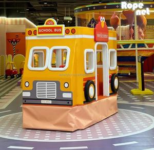Équipement de jeu intérieur électrique pour enfants, balançoire douce en forme d'autobus, manèges amusants, aire de jeux pour enfants, capacité 400 kg, 4 aciers - Product Image 5