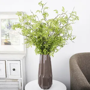 Hot sale Artificial Green Leaves Branch for indoor outdoor home decoration New design Faux Leaves long stem