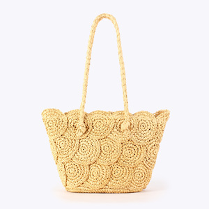 New Fashion Woven Zipper Double Root Two Straps <b>Square</b> Bag Seaside Vacation Daily Leisure All-match Tanjing - Product Image 6