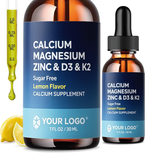 カスタマイズされた食品グレード鉄亜鉛マグネシウムヒドロキシアパタイトビタミンd <span class=keywords><strong>D3</strong></span>グルコヘプトネートセレンカルシウム液滴健康 - Product Image 1