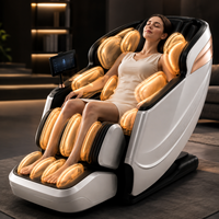 Fauteuil de massage 4D à double mouvement, zéro gravité, pour usage domestique, avec massage des pieds, vente en gros d'usine, haute qualité, pas cher