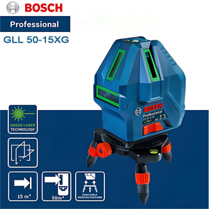<span class=keywords><strong>Laser</strong></span> croisé <span class=keywords><strong>Bosch</strong></span> GLL50-15XG, faisceau vert, précision élevée ±0,2 mm/m, 360° °   Niveau <span class=keywords><strong>laser</strong></span> à base rotative - Product Image 4