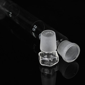 Tubes à essai gradués Chengbao 50 ml à fond rond en verre transparent avec bouchon pour usage en laboratoire - Product Image 2
